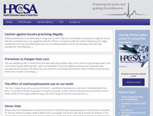 Tablet Screenshot of hpcsa-blogs.co.za